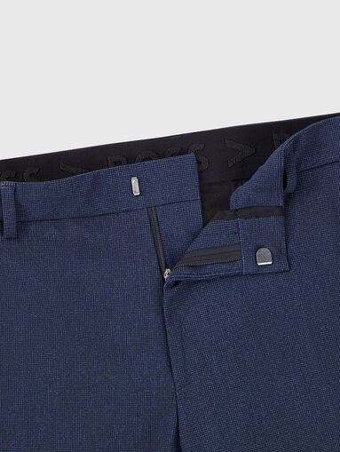 Slim fit trousers in dark blue colour - 4
