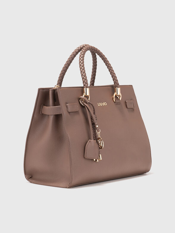 Brown eco leather bag - 4