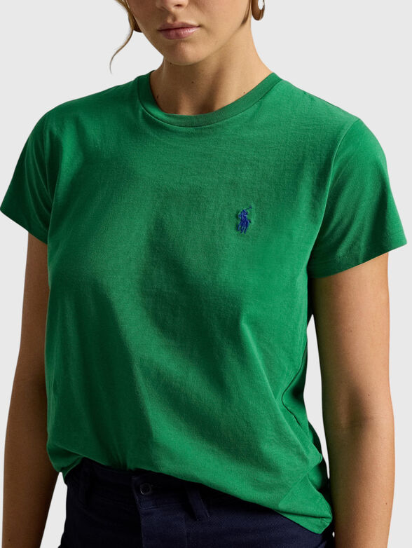 Cotton T-shirt with a round neckline - 4