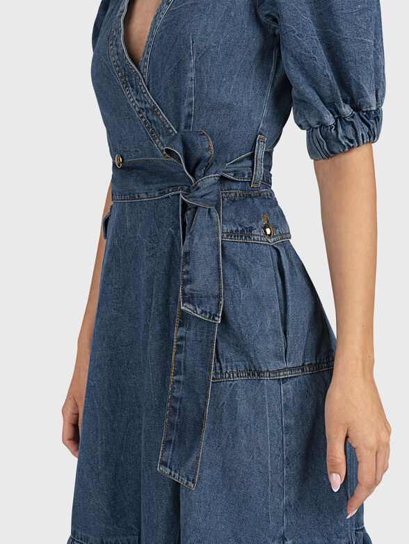 Long denim dress - 5