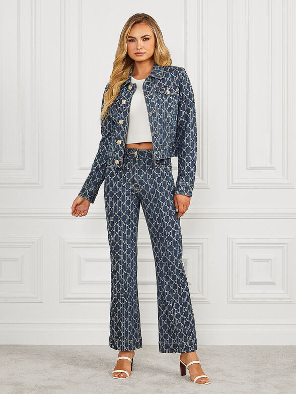 BEA denim jacket with monogram logo - 2