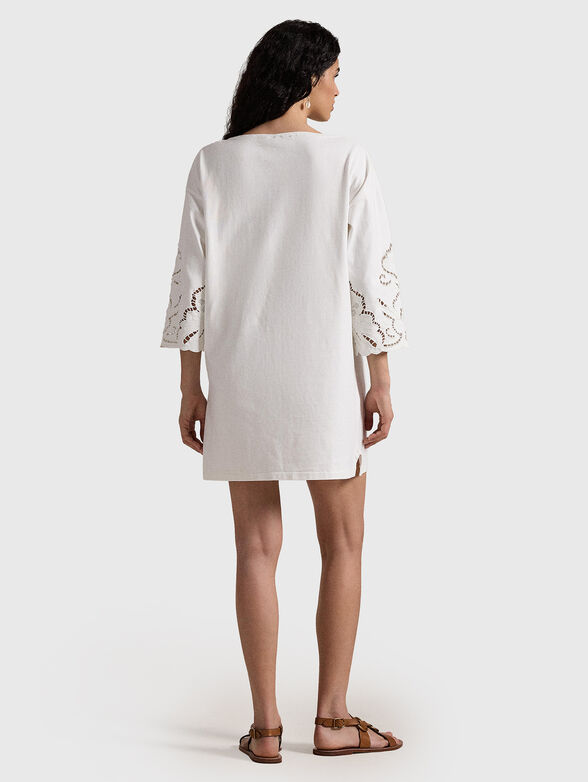 Mini dress with accent embroideries - 1