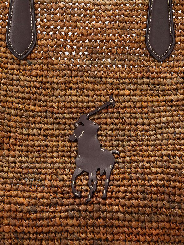 Raffia large tote bag - 5