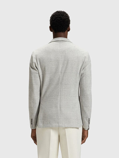 Checked slim fit  blazer - 3