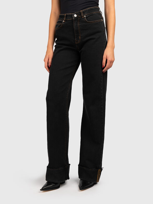 Straight jeans in black - 1