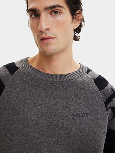 ARNALDO sweater with accent sleeves - 4