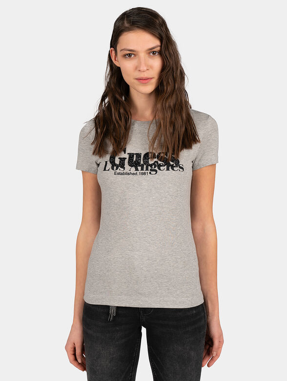 T-shirt with embossed logo - 1