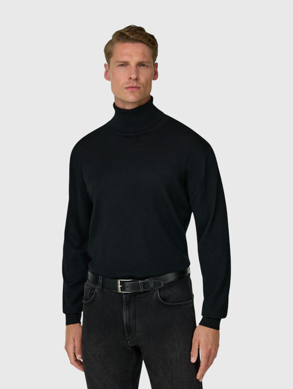 Turtleneck black blouse - 1