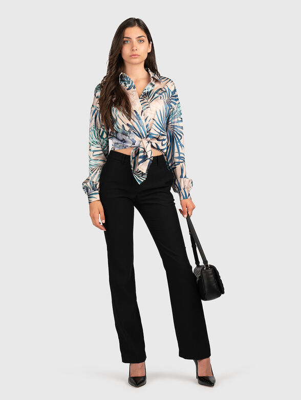 Shirt with floral print  - 2