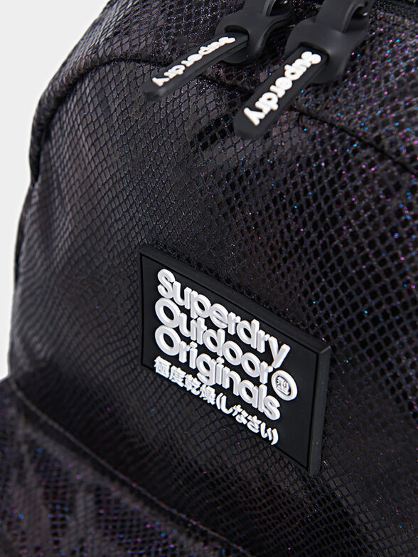 GLITTER SCALE MONTANA Backpack with python print - 4