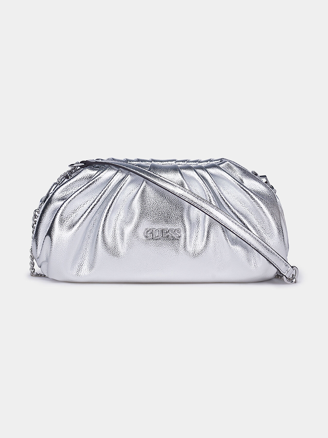 Guess silver clutch bag outlet
