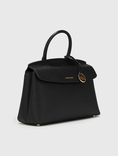 MD TH SATCHEL  black leather bag - 3