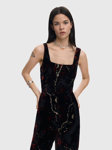 Jumpsuit with abstract print - 3