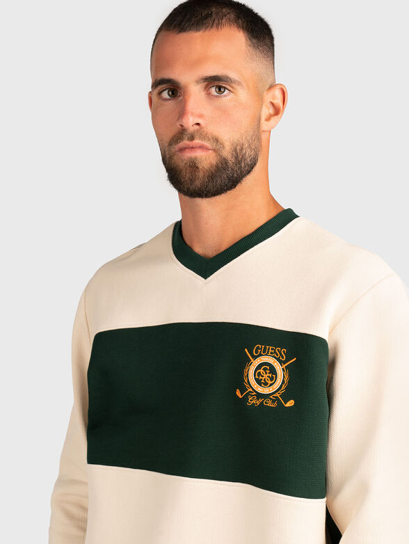 Sweatshirt with color-block effect - 4