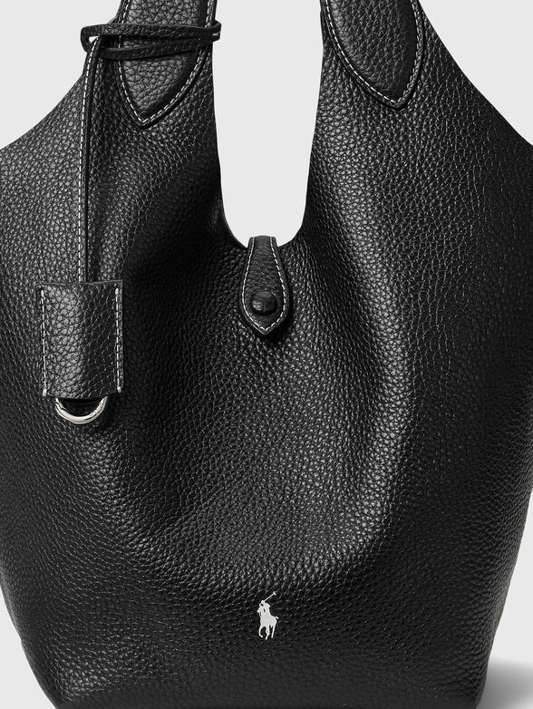 Black leather bag - 5