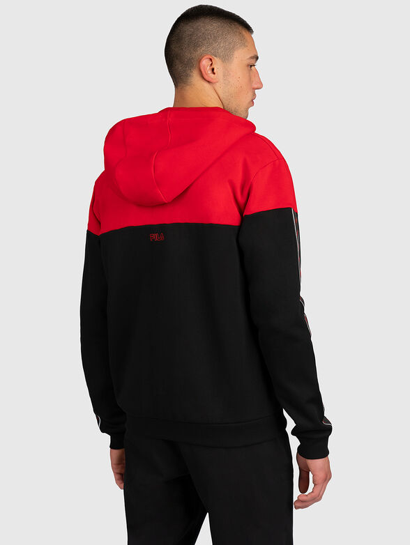 Sports sweatshirt with hood and zipper - 2