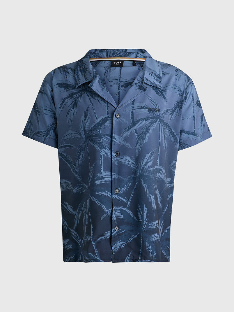Shirt with print in blue color - 3