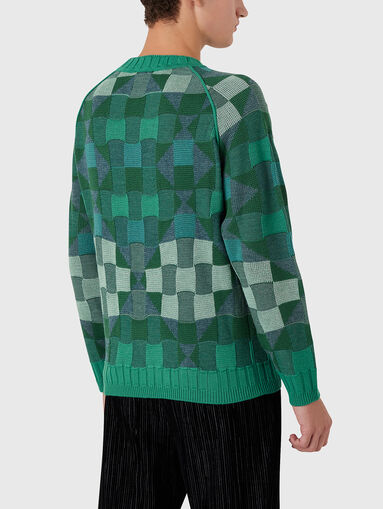 Sweater with oval neckline and logo embroidery - 3