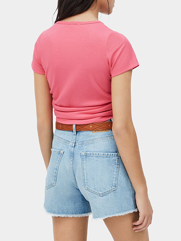 FREJA T-shirt with front gathering - 2