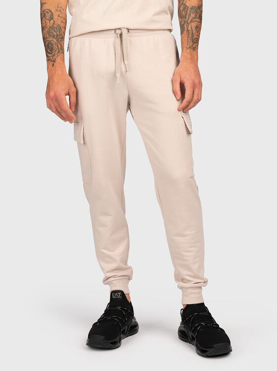 Cotton-blend sweatpants - 1