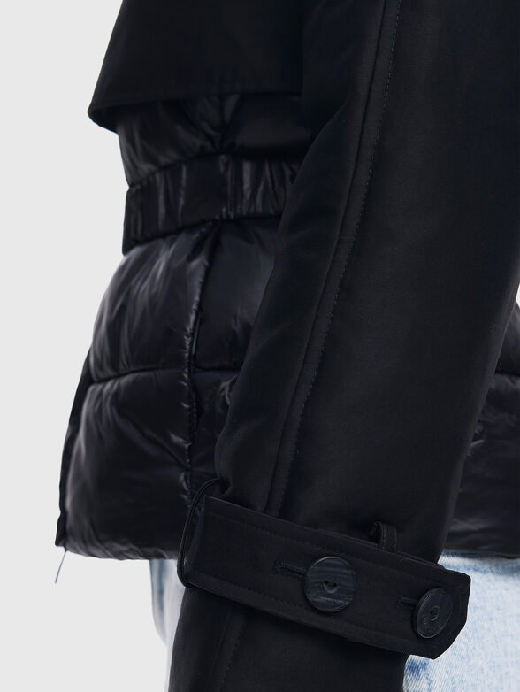 ENRI quilted jacket in black  - 6