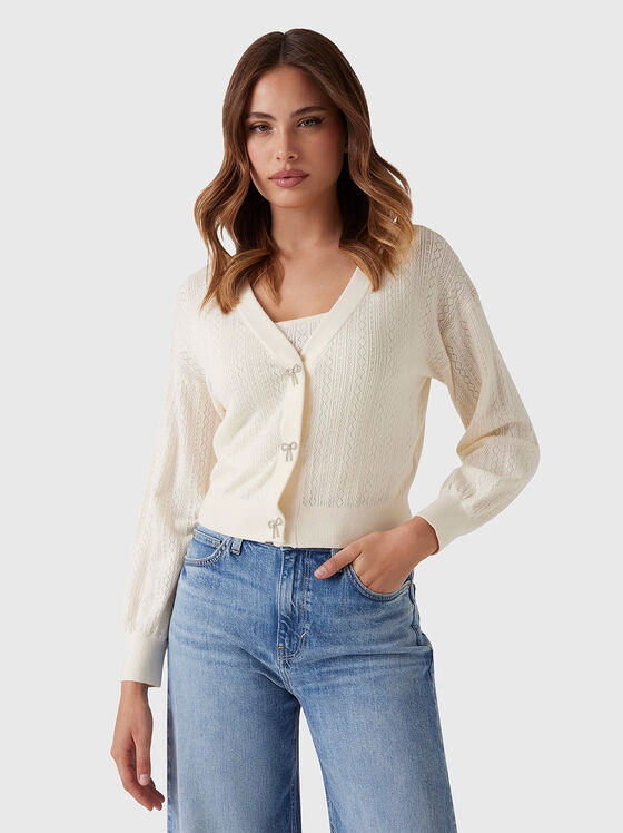 LYLA cardigan with V-neck and buttons - 1