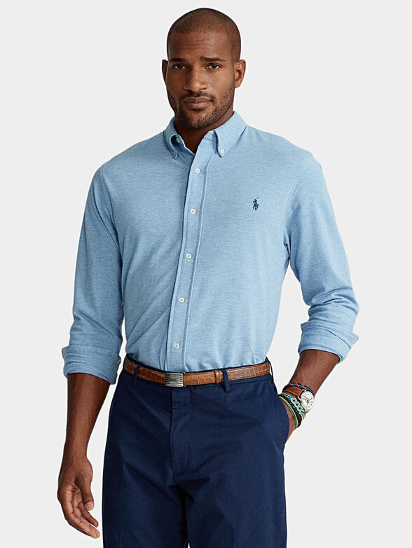 Cotton shirt with logo - 1