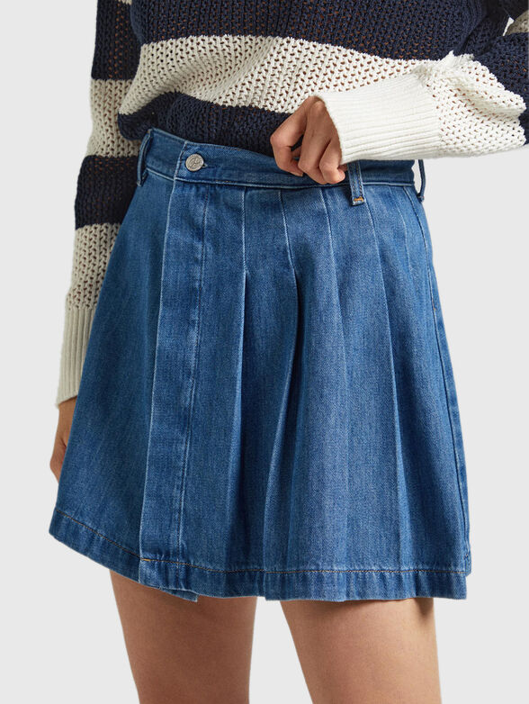 Mini denim skirt - 3