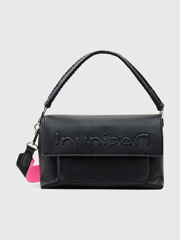 VENECIA black crossbody bag with logo accent - 6