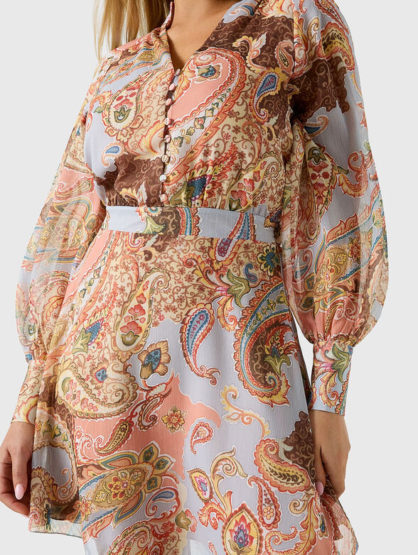 Dress with paisley motifs  - 4