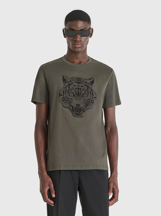 Тениска с акцентен детайл - 1