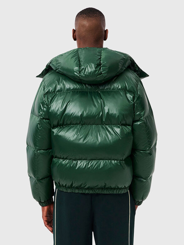 Green padded jacket with logo  - 3