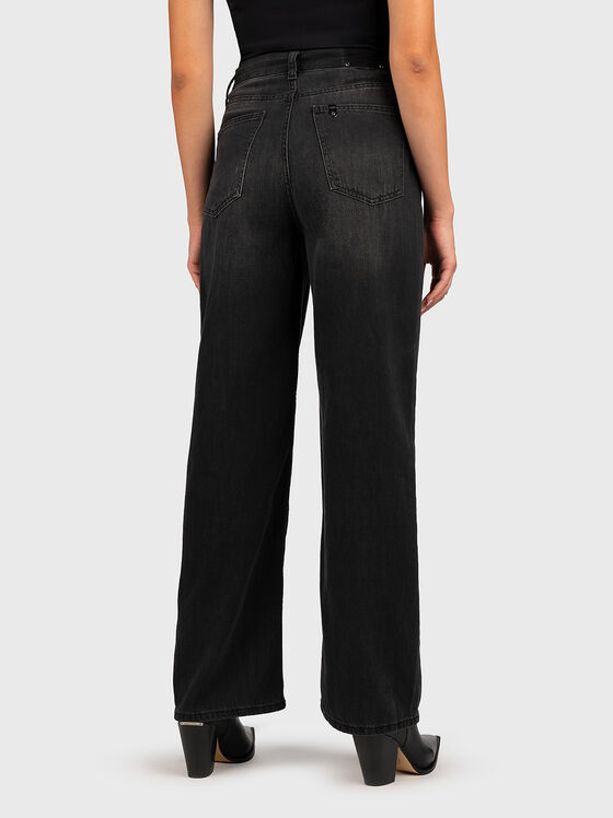 Black high waisted jeans - 2