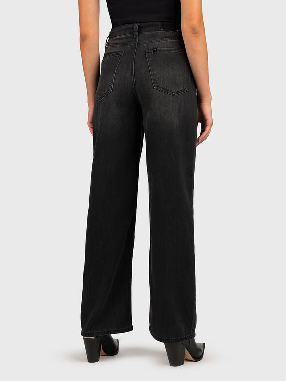 Black high waisted jeans - 2