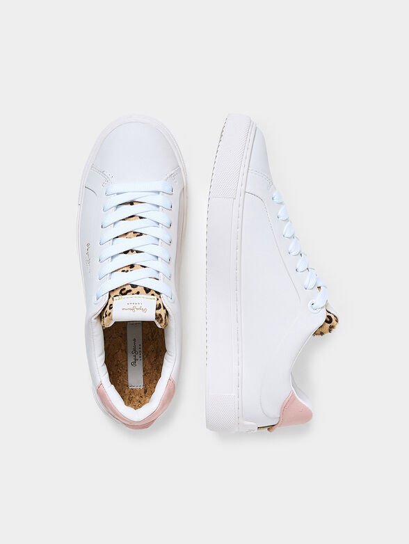 ADAMS RIGA white sneakers with accent - 6