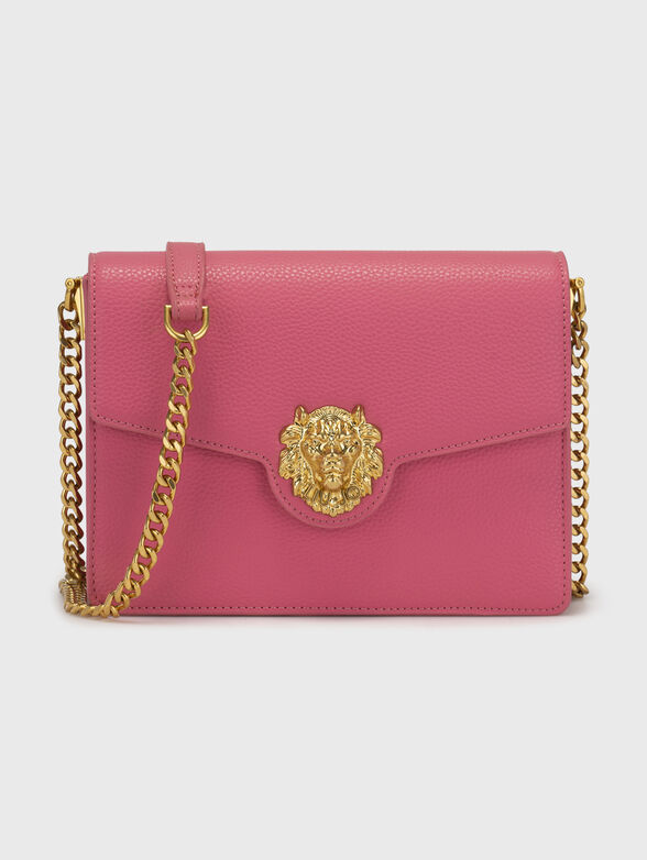 Beige crossbody bag with golden accent  - 1