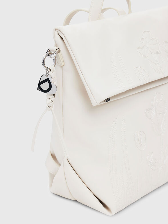 Backpack with floral details - 4