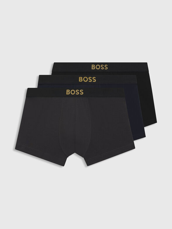 Set of three pairs of boxer with logo - 1