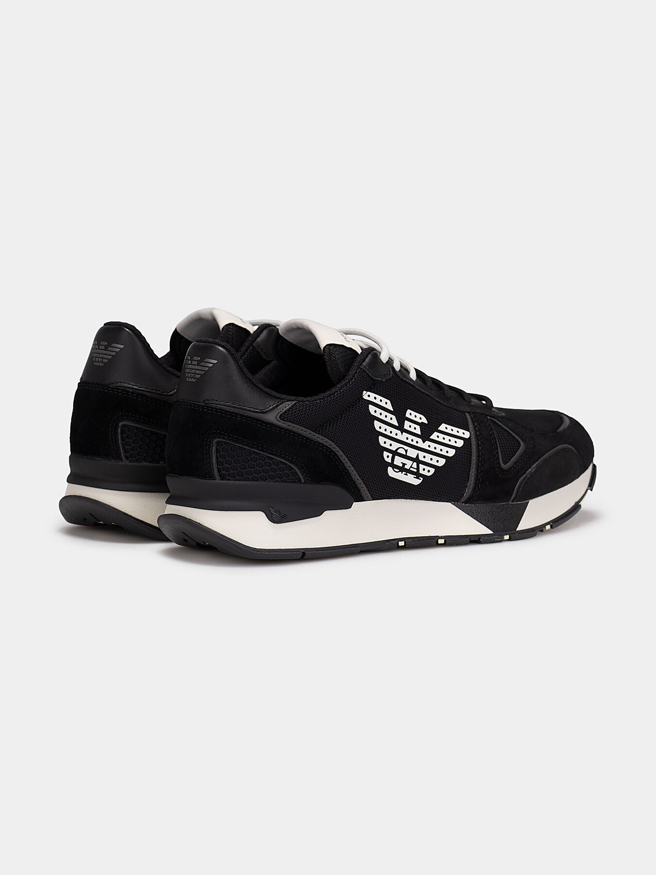 Emporio armani black sneakers online