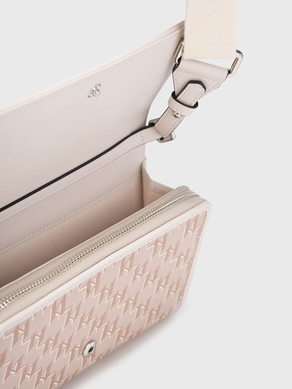 Crossbody bag with monogram print - 5