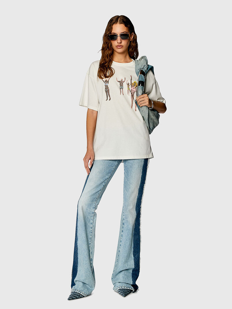 T-BUXT-N8 T-shirt with contrast print - 3