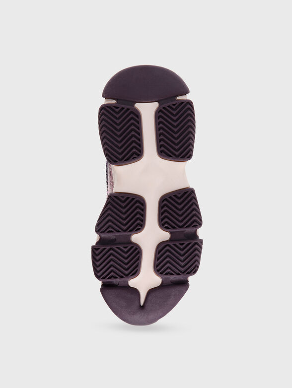 PRIVY sneakers in beige with rhinestones - 5