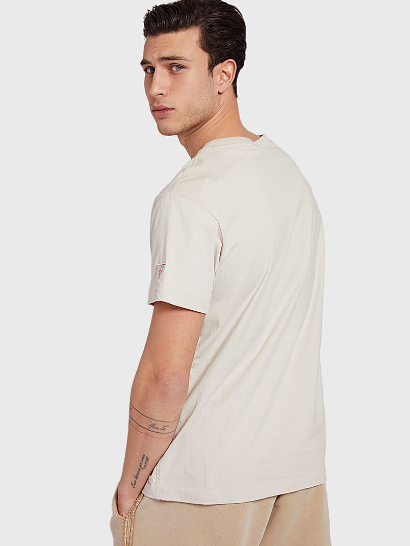 LANDSCAPE Beige cotton t-shirt - 3