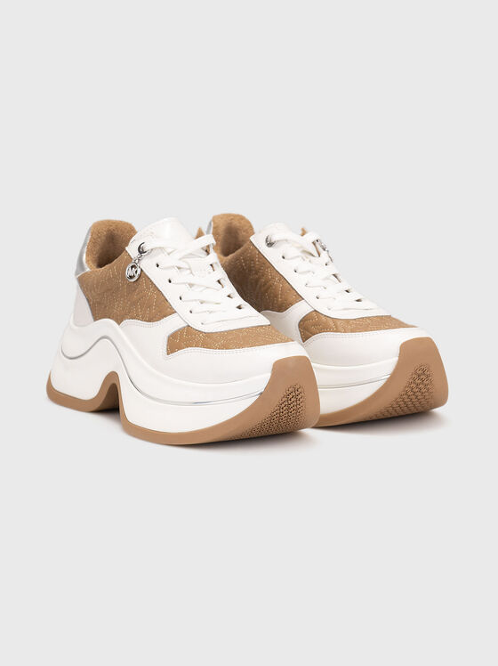 Кожени спортни обувки ARLA с лого бродерия - 2