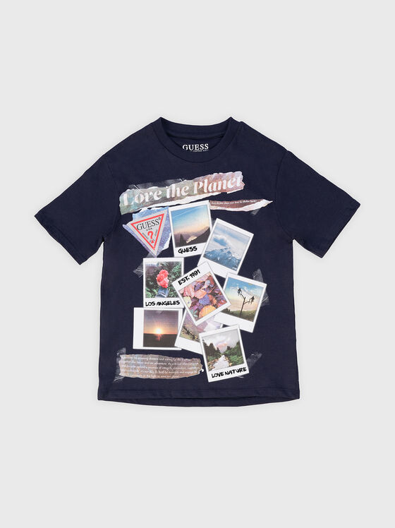 Oversized T-shirt with photo print - 1