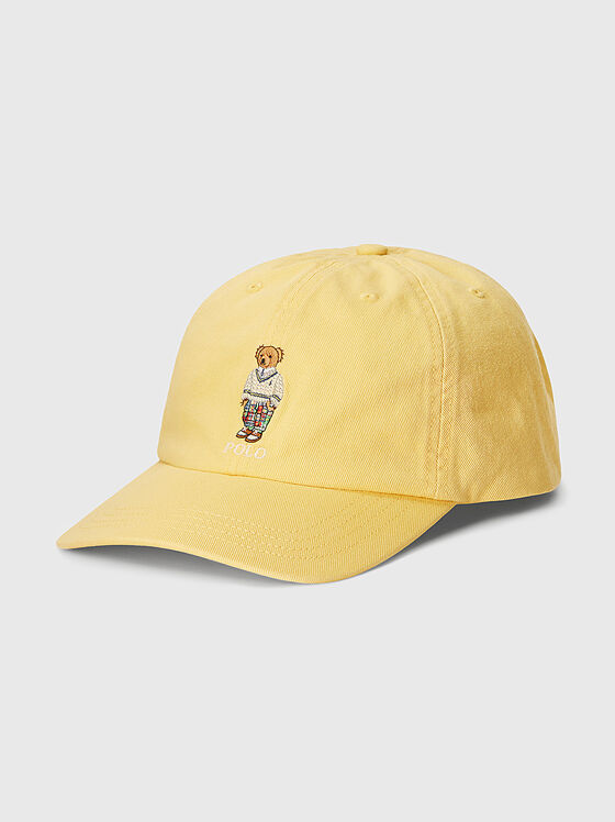 Жълта шапка с лого бродерия - 1