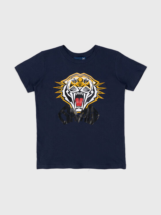 Тениска TSB015 с акцентен принт - 1