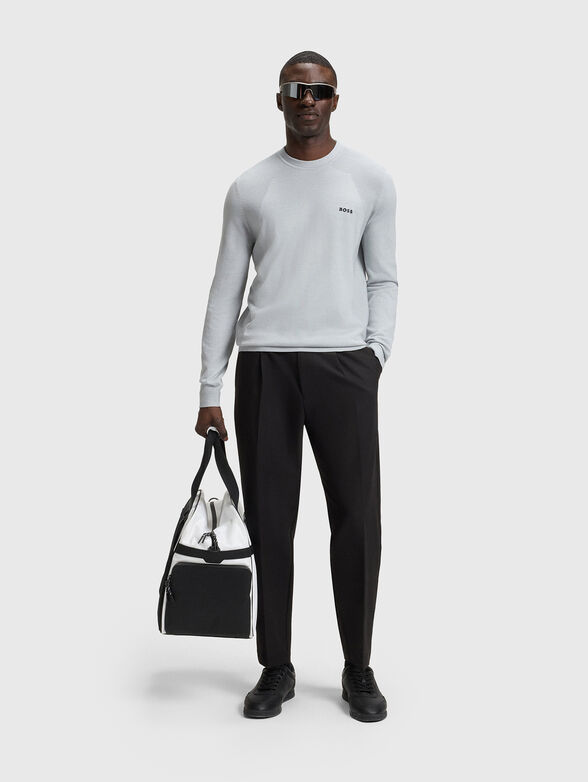 Cotton sweater with logo - 2