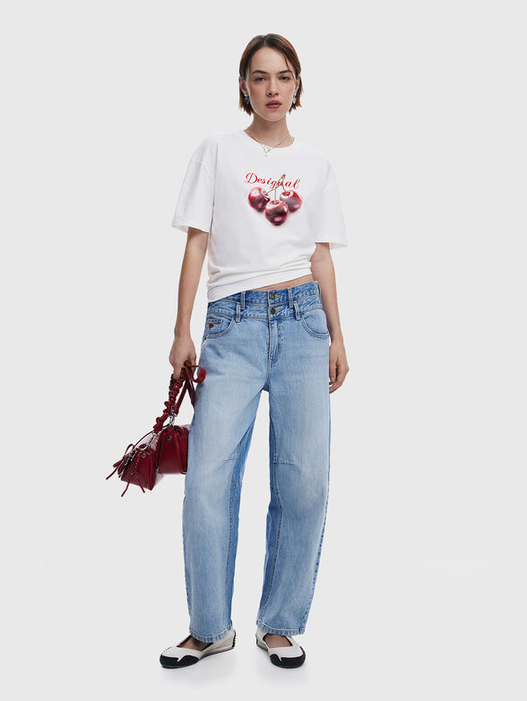 Cotton T-shirt with print - 2