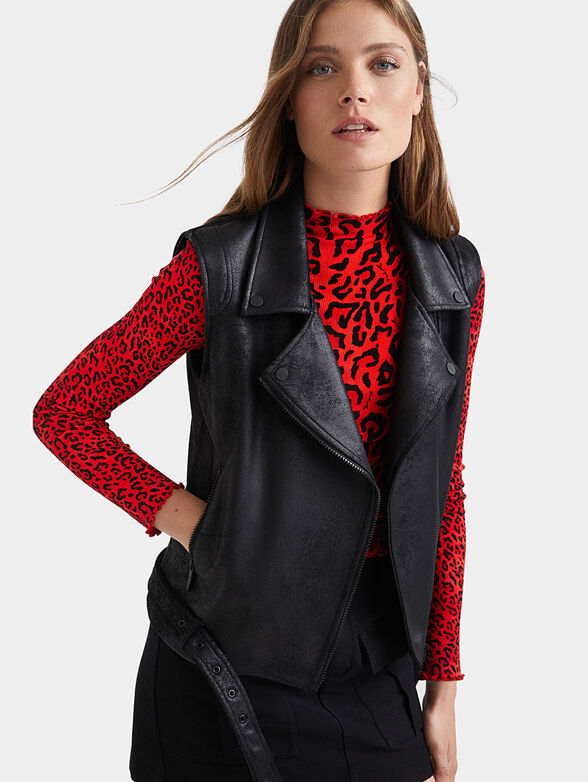 Biker sleeves coloured fur - 2